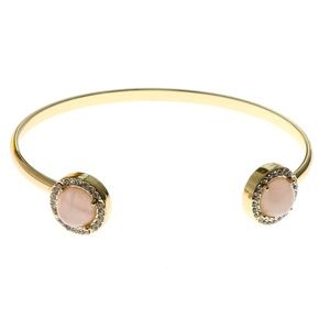 Express Bangle-Bracelet Gold-Tone/Pink NWOT